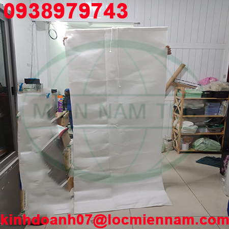 Túi lọc nước nuôi tôm dạng may dùng cho ao, vuông